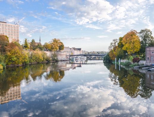Auf dem Bild ist die Fulda abgebildet