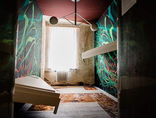 Das Bild zeigt eine Innenansicht des Hugenottenhauses. 